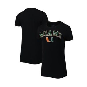 Miami Hurricanes Women's Campus T-Shirt - Black